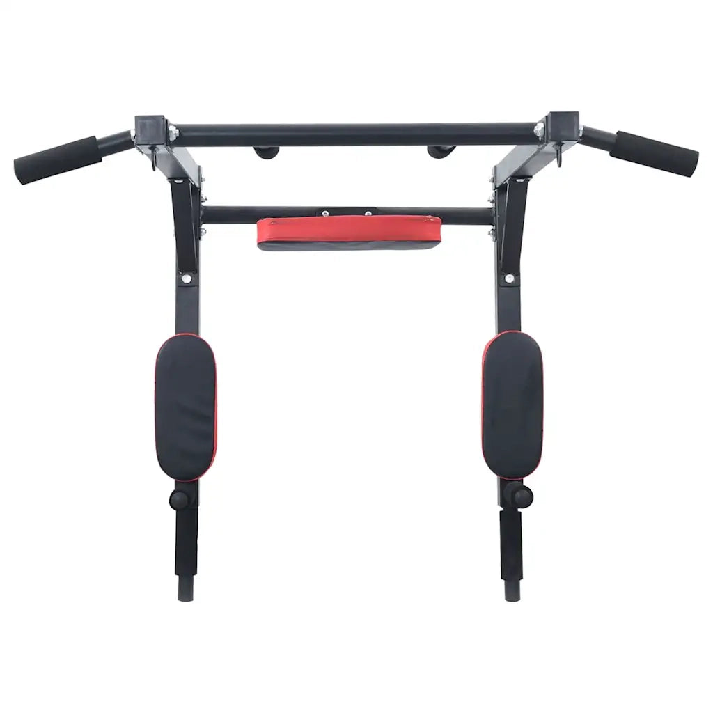 VidaXL Stazione per Trazioni e Dips Nero e Rosso 89 x 59 x 70 cm 42009160
