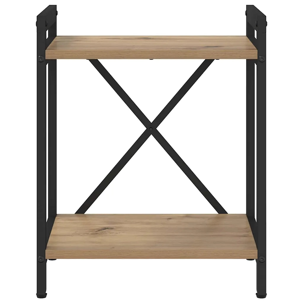 vidaXL Libreria rovere artigianale 40 x 30 x 48.5 cm Legno multistrato
