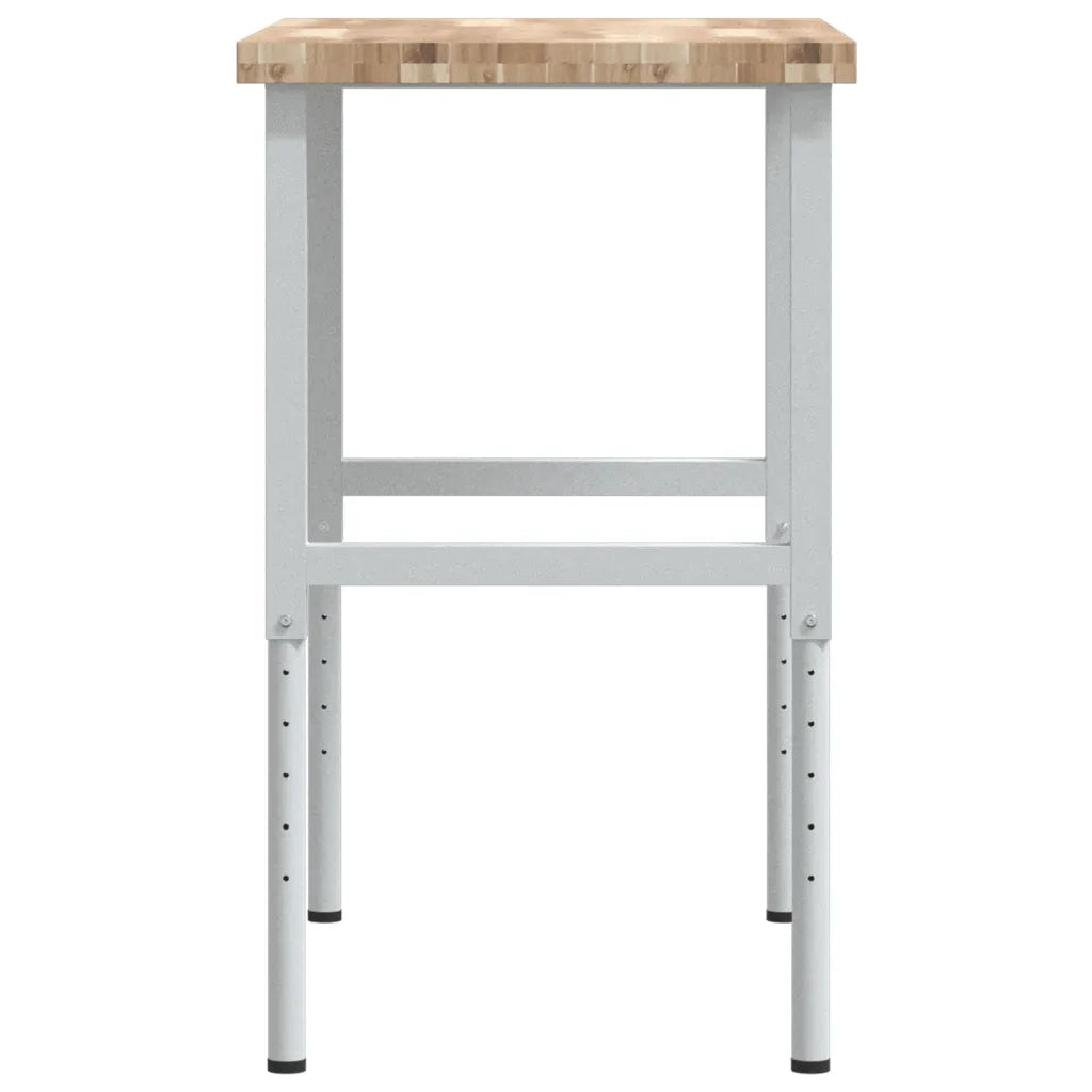 Banco Lavoro 100x60x(73-99,5) cm Legno di Acacia Rettangolare
