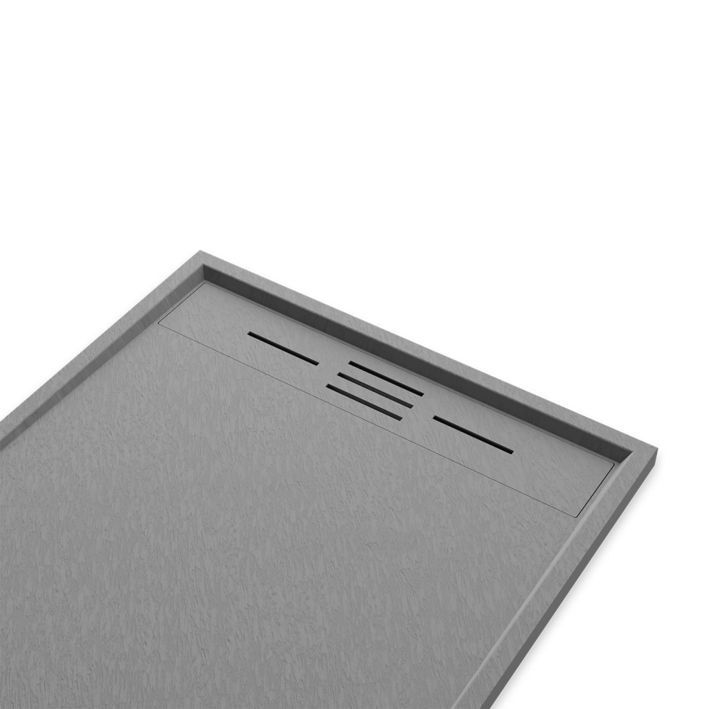 Piatto doccia 80x120 effetto pietra colore grigio | Spanios
