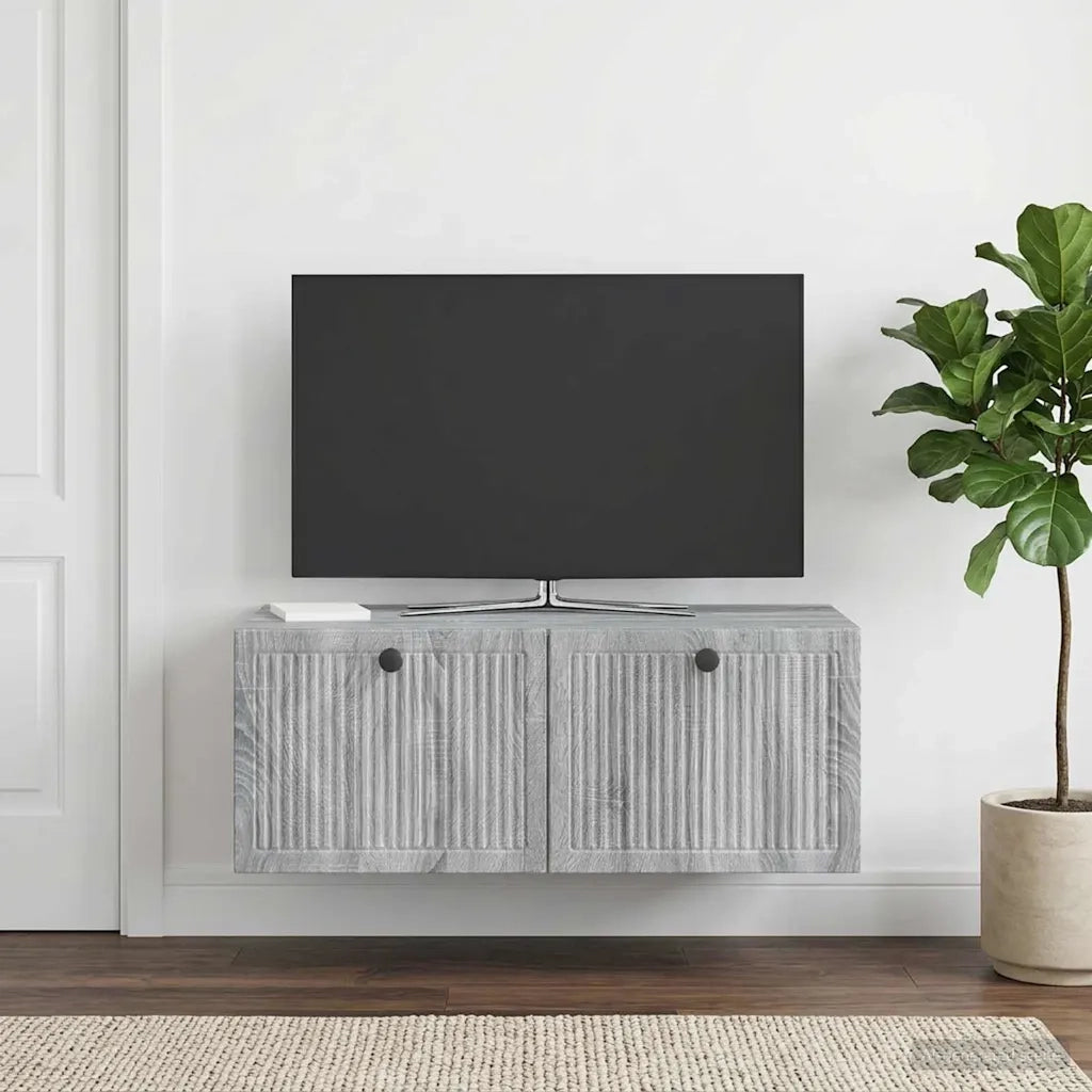 Mobile Porta TV da Muro Grigio Sonoma 78,5 x 41 x 30 cm 898011