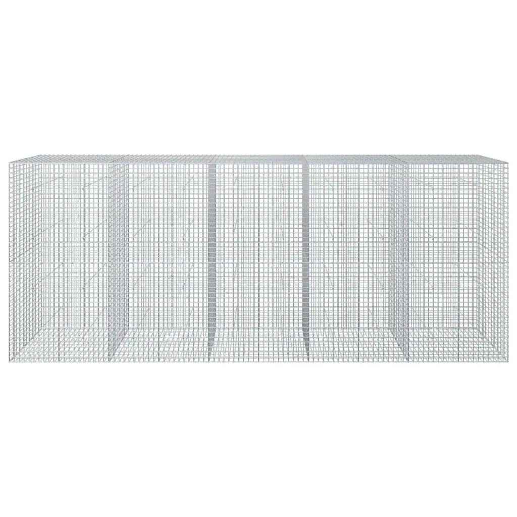 Gabione con filo da 5 mm e rete da 5x5 cm 500x50x200 cm 3464308