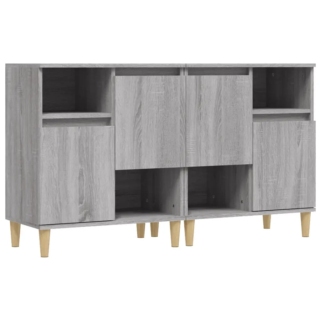 Credenze 2pz | Madia | Buffet da pranzo | Armadio da pranzo Grigio Sonoma 60x35x70 cm in Legno Multistrato