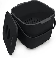 Afvalemmer biologico per cucina - 4 litri, compostemmer per rifiuti biologici giornalieri, resistente al lavastoviglie, impermeabile ai profumi, setaccio rimovibile, piccolo contenitore per rifiuti biologici.