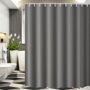 Douchegordijn 180 x 220 cm, colore grigio scuro, chiusura pesante, antimuffa, tessuto, impermeabile all'acqua, lavabile, stoffa poliestere, tende da doccia per la doccia, il bagno, con 12 anelli di chiusura per tende da doccia