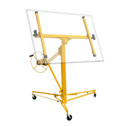 Sollevatore pannelli cartongesso max 68kg, altezza 188-487cm, Carrello Alzapannelli Alzalastre