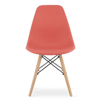 Sedia Valora OSAKA Design ergonomico Gambe naturali Cynnber x2