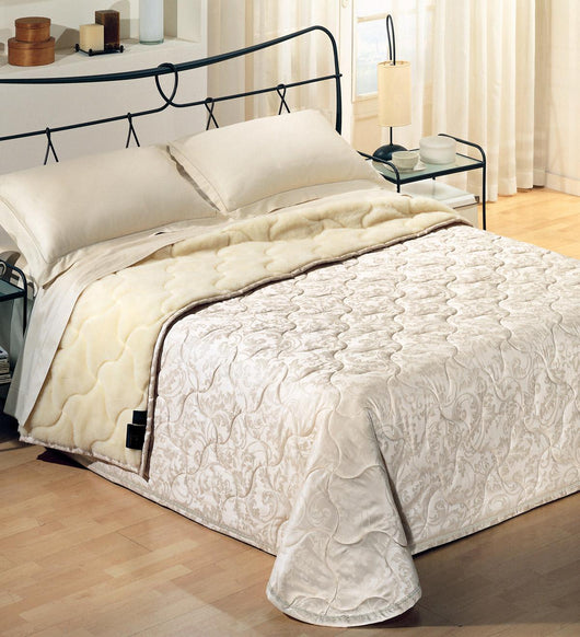 Trapuntino 1 Piazza e Mezzo 80gr in Cotone e Lana Merino Cober Fiaba Beige