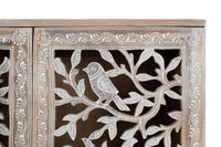 Cassettiera in legno di mango naturale