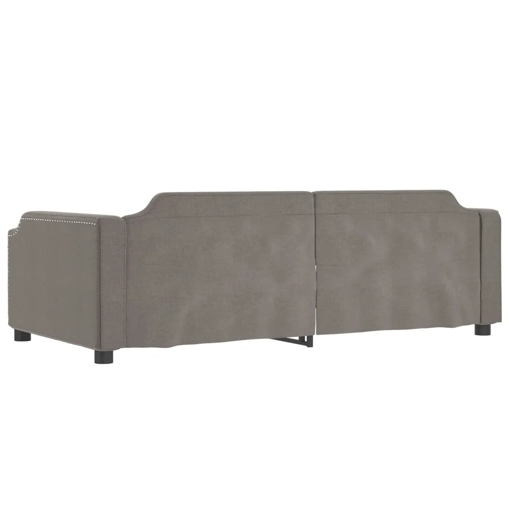 Divano Letto con Letto Estraibile Tortora 100x200 cm in Tessuto