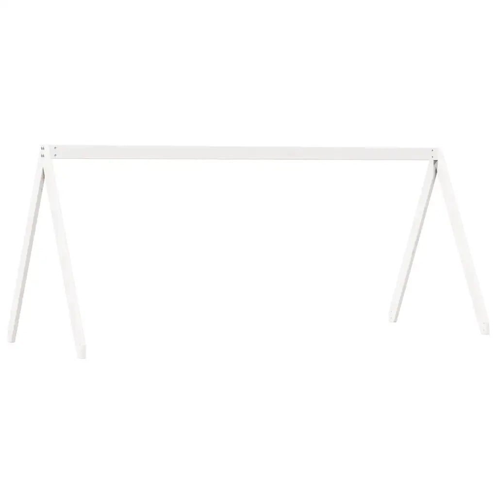 Tetto Letto Bambini Bianco 199x95,5x88 cm Legno Massello Pino