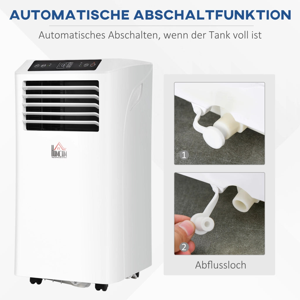 Condizionatore Portatile 3 in 1 ¨C zephmum ¨C Bianco, 9000 BTU, Telecomando