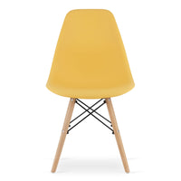 Sedia VALORA OSAKA senape con gambe naturali x 2