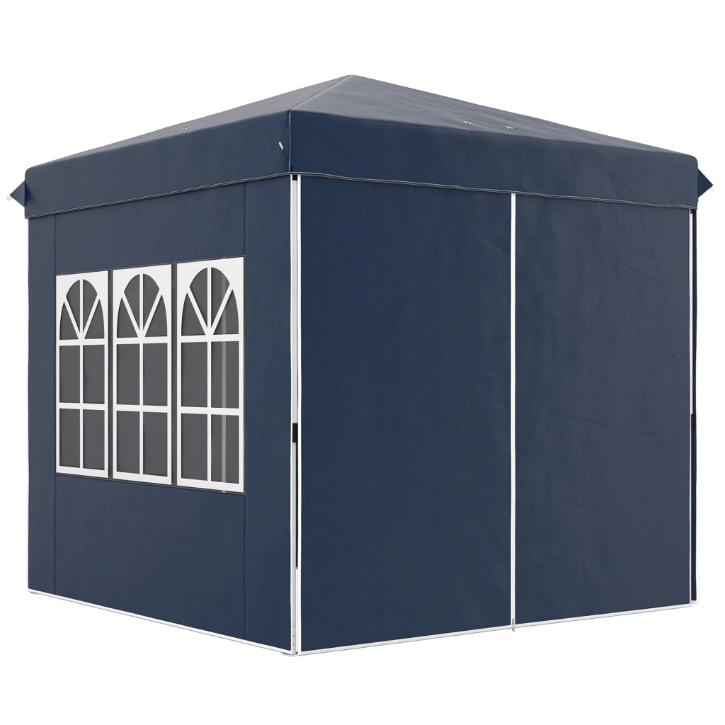 Gazebo Pop-Up 2,5x2,5 m con Pareti e Borsa ¨C zephmum ¨C Blu Scuro UPF50+