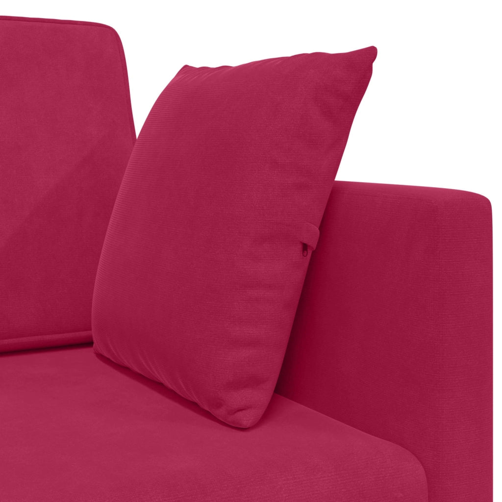 Divano-letto | Sof¨¤ letto | Letto singolo da pavimento Rosso Vino 213 x 70 x 77 cm Velluto
