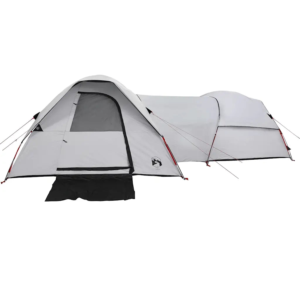 Tenda Campeggio 5 Persone Bianca Tessuto Oscurante Impermeabile