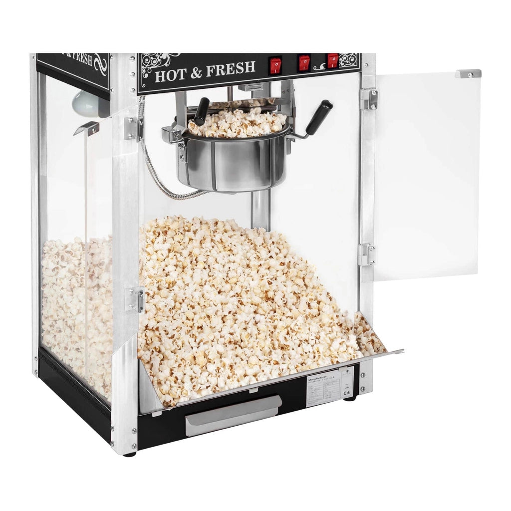 Set macchina per popcorn con carrello nero in stile retrò 14_0004908