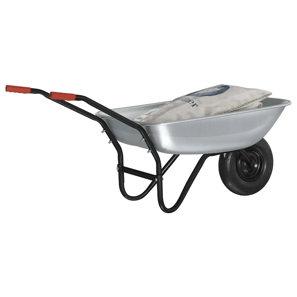 Carriole Argento e Nero 133 x 62,5 x 58 cm Acciaio CFW2654703