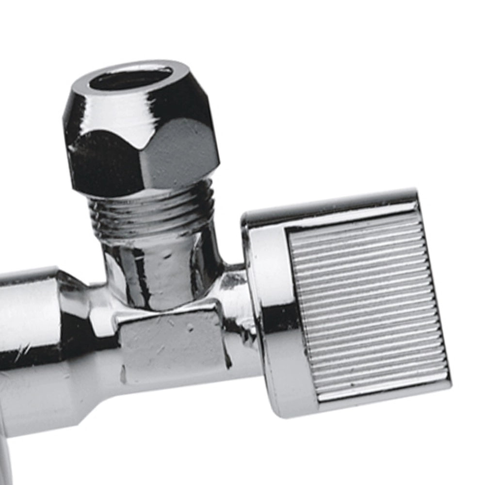 Rubinetto a sfera con guarnizione in ptfe e rosetta 1/2x10