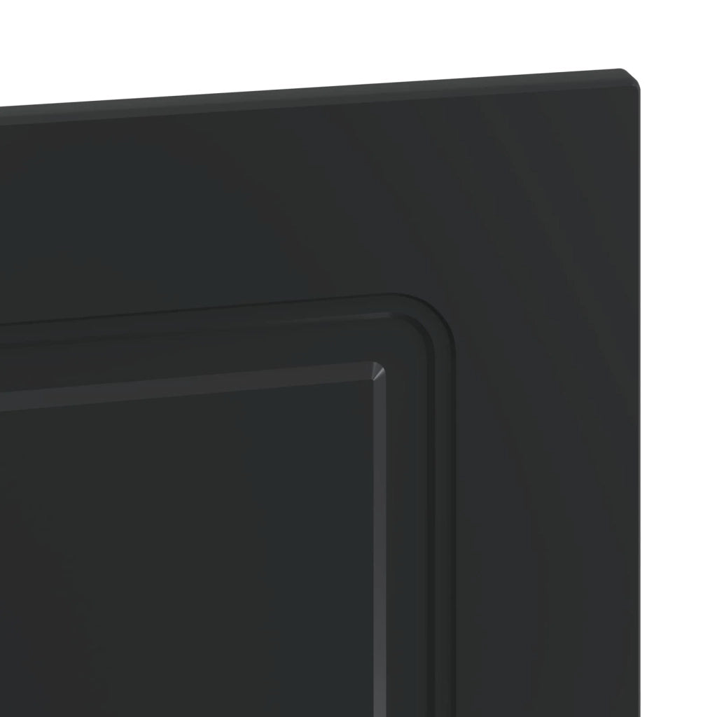Testiera da Muro UTRECHT Nero Legno ingegnerizzato 897846