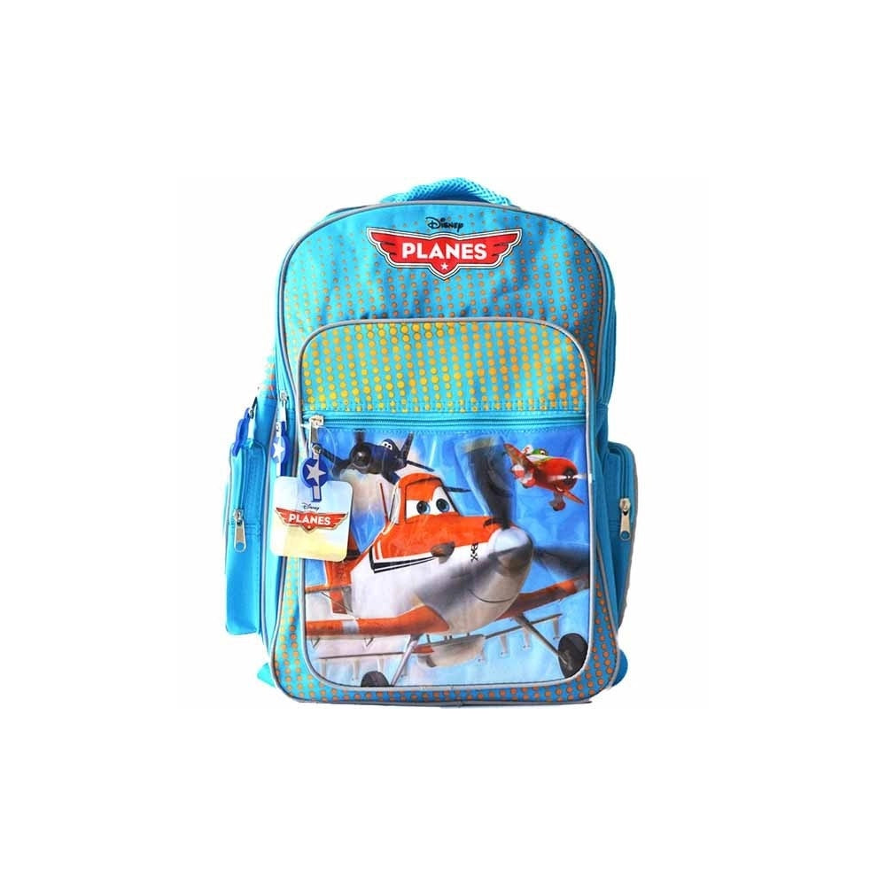 Trade Shop - Zaino Grande Scuola E Gita Con 2 Scomparti In Tessuto E Pvc Disney Planes -