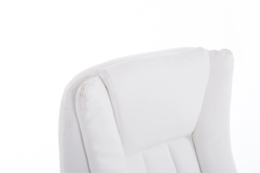 Sedia da ufficio XL Bern in similpelle bianco