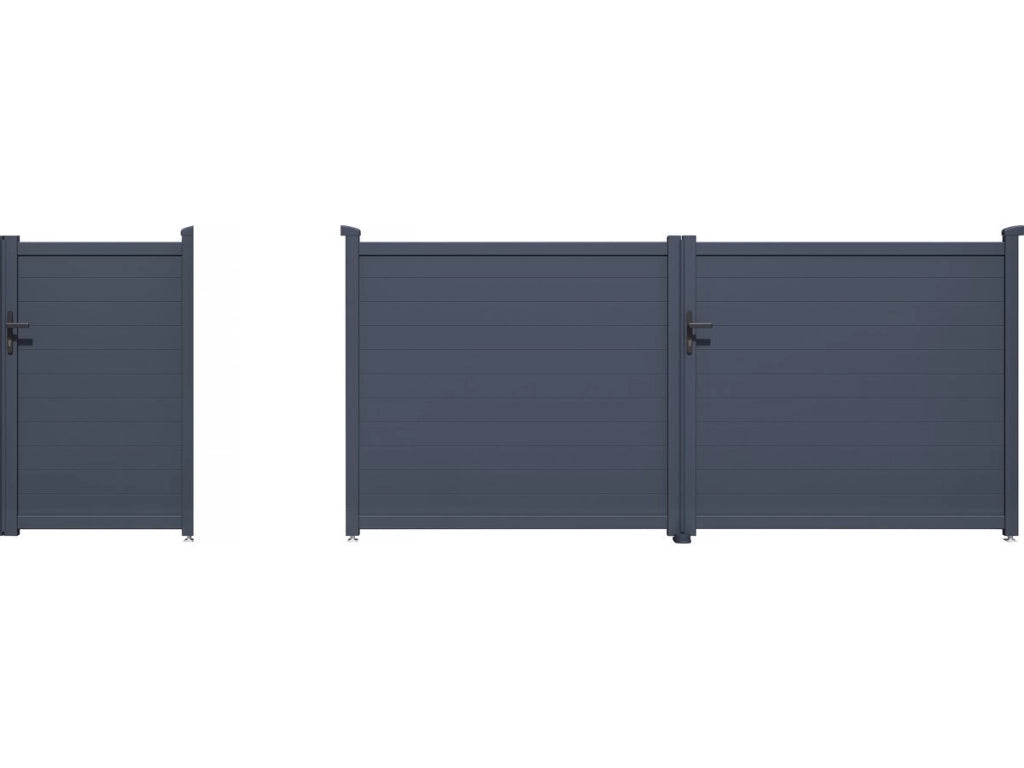 Pacchetto cancello + wicket "Marc" – Grigio
