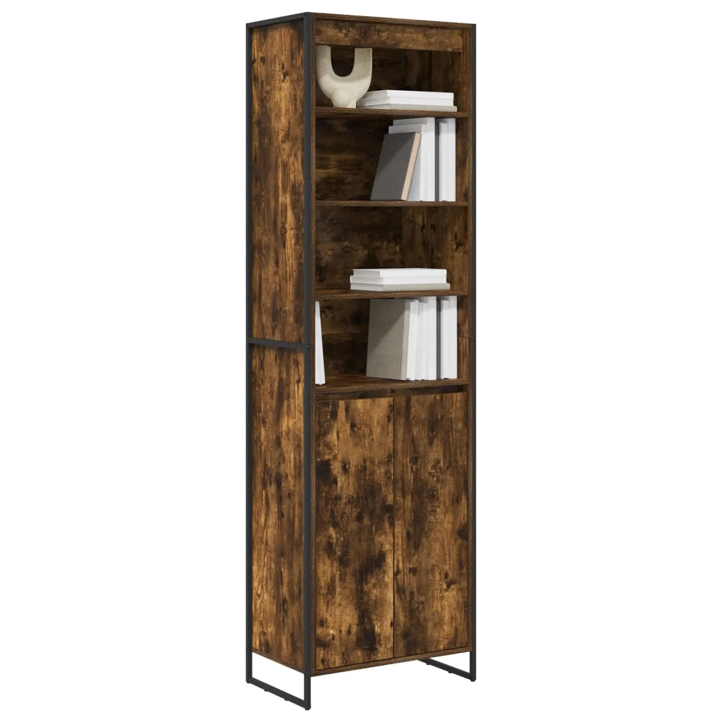 Armadi alti 2 pcs Quercia Fumosa 60 x 36 x 200 cm