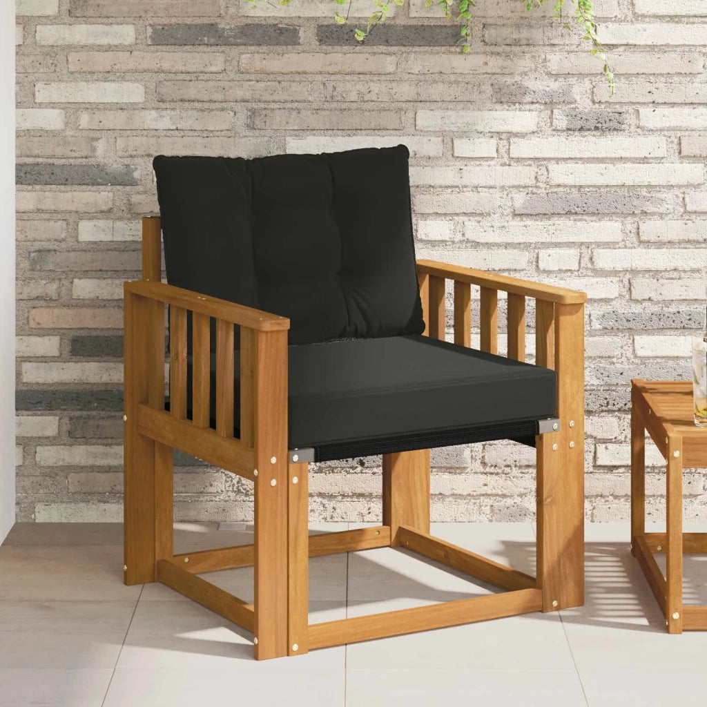 2 Pezzo Divano da esterno-Divano da Giardino-Sofa da giardino Legno di Acacia Massello Naturale 988759