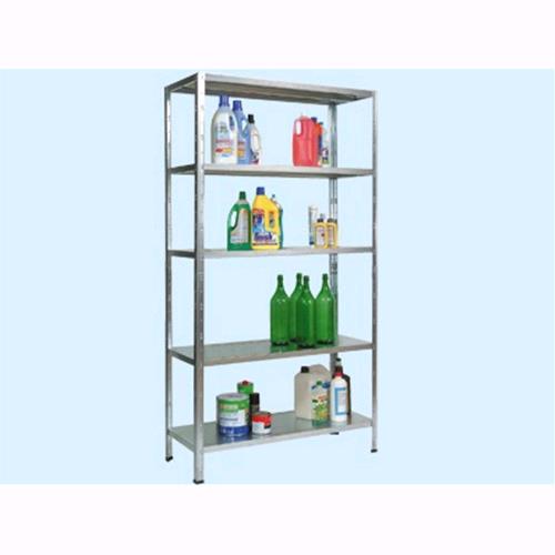 Scaffale Metallico ad incastro Brixo Click Clack 5 piani rinf.  L100xP40xH186 cm