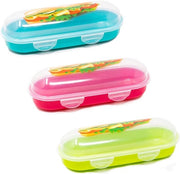 Porta sandwich - Contenitore per pasti - 1 unità - Senza BPA - 9,5x23x6,75cm