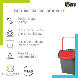 PATTUMIERA ECOLOGIC 28 lt - cm 38x36,5x37h