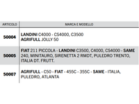 Braccio terzo punto meccanico C1 filetto M24x2.5 completo - 50004