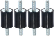 Isolatore per motore 4 pezzi - Gomma d'assorbimento vibrazioni - Dämping per motori - Controllo rumore - 15x20mm - Materiale resistente - Dämpatore di vibrazioni