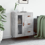 Credenza-Buffet-Armadio da cucina Grigio Cemento 69,5x34x90 cm in Legno Multistrato 628130