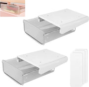 Lades autoadesive per tavolo - 20 x 17 x 72 cm - organizzatore per scrivania in plastica per ufficio - studio casa - 2 pezzi