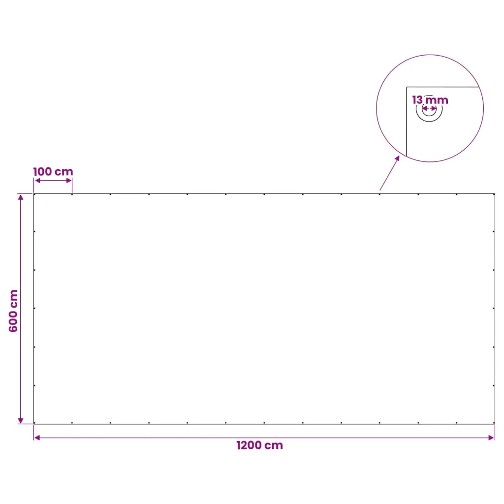 Telo con Occhielli Grigio Chiaro 6 x 12 m 90 gsm PE 42039299