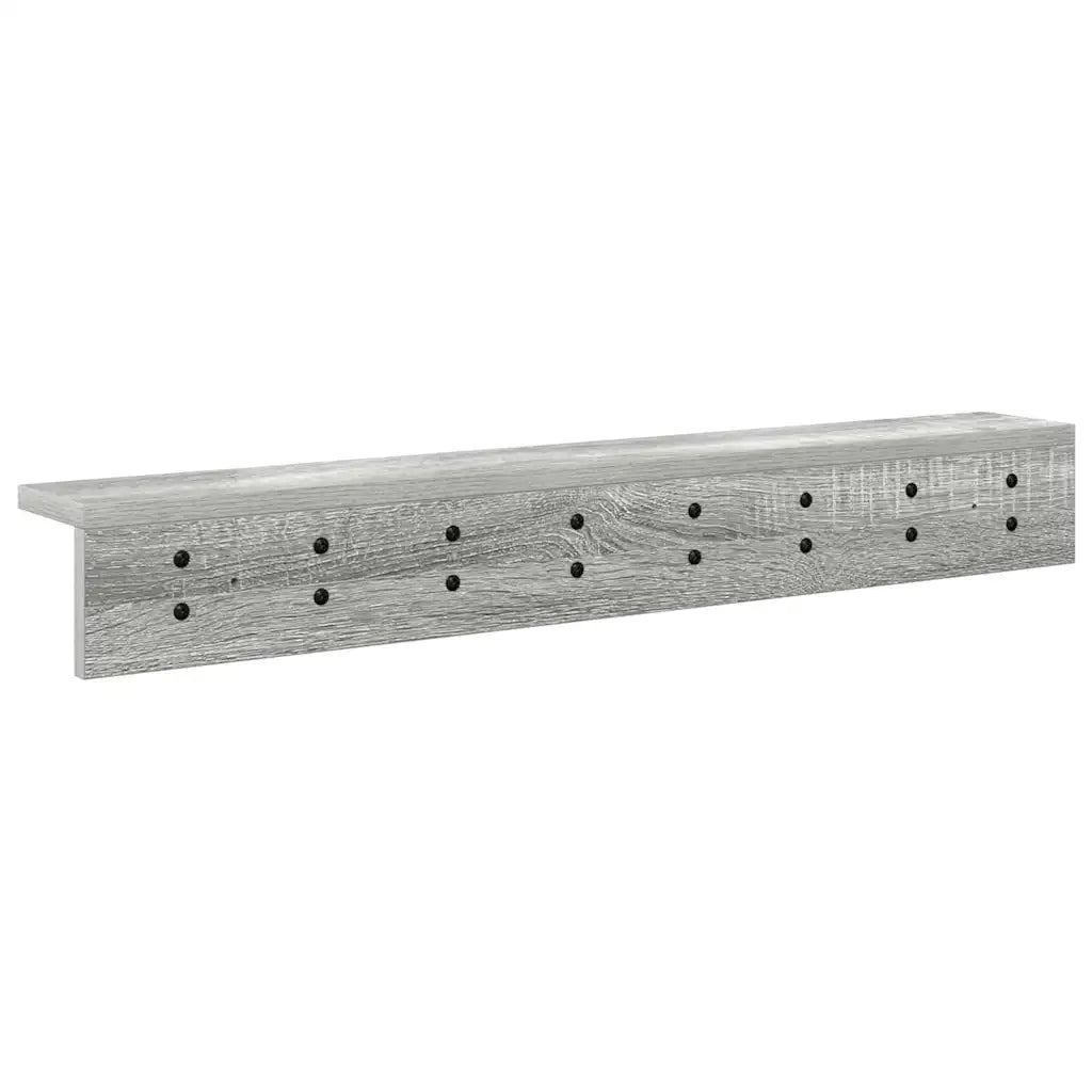 Appendiabiti a muro Grigio Sonoma 80 x 10,5 x 10,5 cm 874368