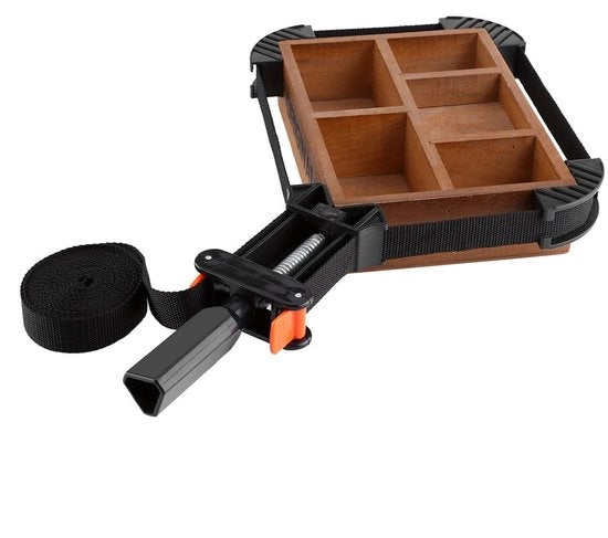 Tavolo di sostegno con 4 viti - Viti regolabili - Strumenti per la lavorazione del legno - Nylon/ABS - Lunghezza complessiva 4 m - Nero