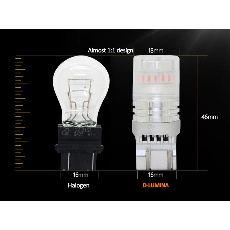 Lampada Led T20 7443 7440 Canbus Rosso 12V No Polarita IP67 Illuminazione 360 Gradi