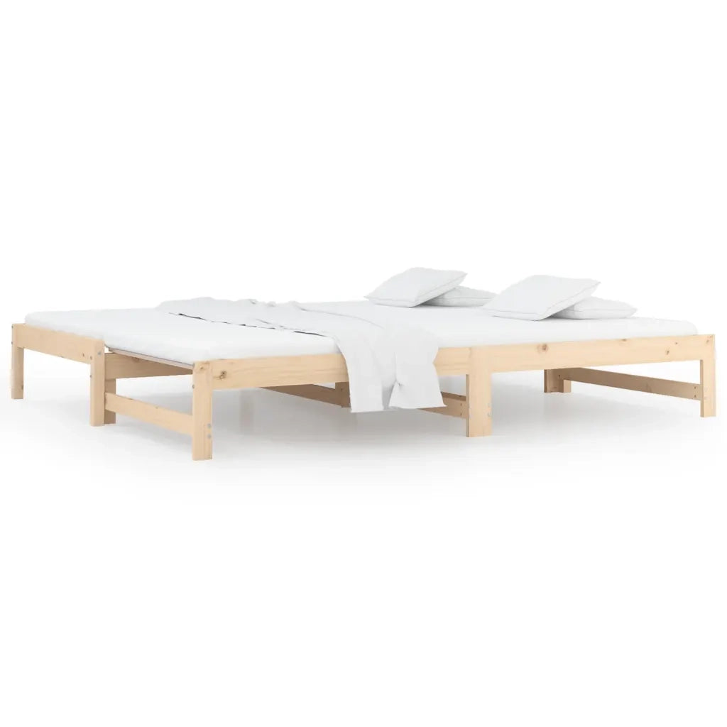 Dormeuse Estraibile 2x(90x190) cm Legno Massello di Pino cod mxl 63802