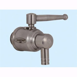 Rubinetto Sansone Antigoccia In Acciaio Inox Attacco 1/2'' Per Contenitori Olio