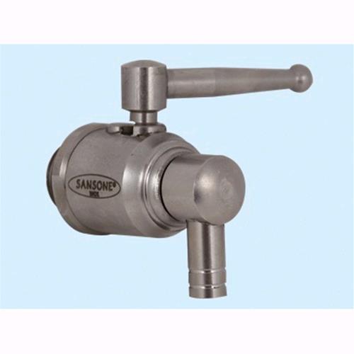 Rubinetto Sansone Antigoccia In Acciaio Inox Attacco 1/2'' Per Contenitori Olio