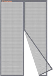 Materasso anti-zanzare magnetico 85 x 210 cm - Grigio, Rete anti-mosche per porte e finestre