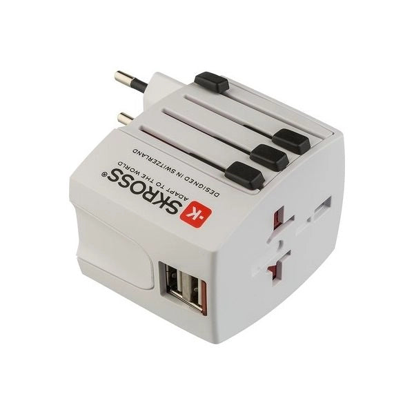 Adattatore da viaggio polypool universale 2 prese usb - PP2209