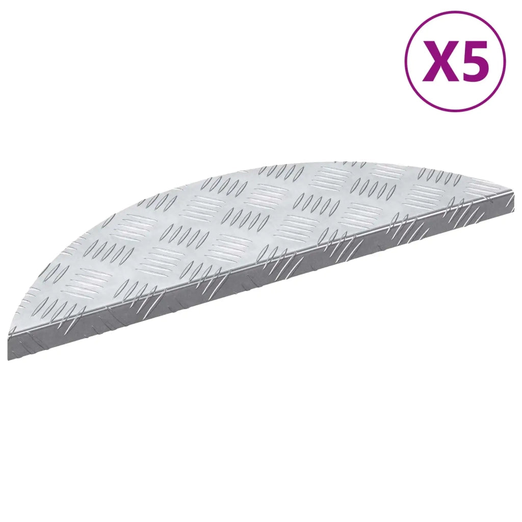 Gradini per Scale 5 pcs Argento 60 x 18 x 2,5 cm Alluminio 4104229