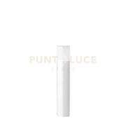 GES711- PALETTO BIANCO 1 LUCE ATTACCO E27 IP44 ALLUMINIO 50CM TONDO
