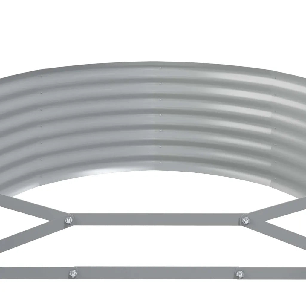 Letto da Giardino in Acciaio Zincato 396x100x36 cm Antracite 319006