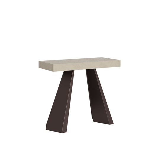 Consolle allungabile Folding - DIAMANTE PREMIUM Colore: Cashmere, Dimensioni: 90x40/196