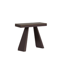 Consolle allungabile - DIAMANTE Bordo: Antracite, Dimensioni: 90x40/300, Colore: Noce